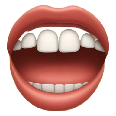 Biting lip emoji sticker