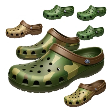 camo crocs sticker