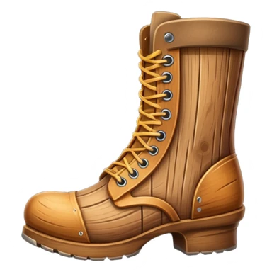 wood boot sticker