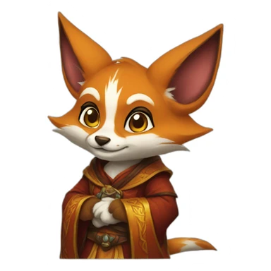 Vulpera monk world of warcraft sticker