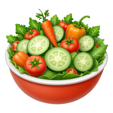 Colorful salad sticker