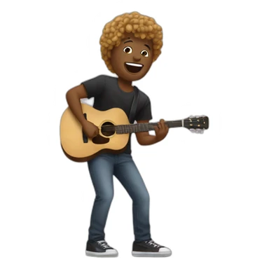 Un artiste a un concert sticker