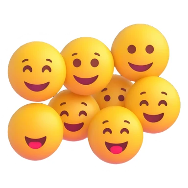 three emojis in first, second and third place sticker