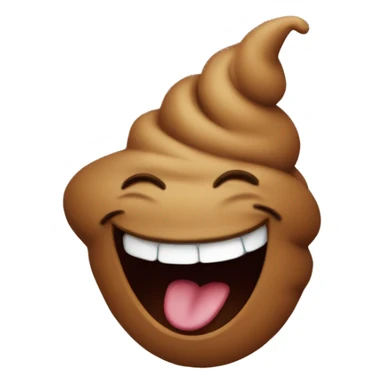 Poop laughing  sticker