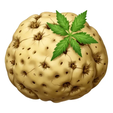 white truffle with weed sticker