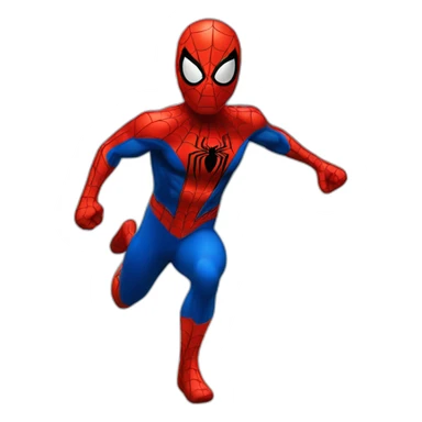 spiderman runing sticker