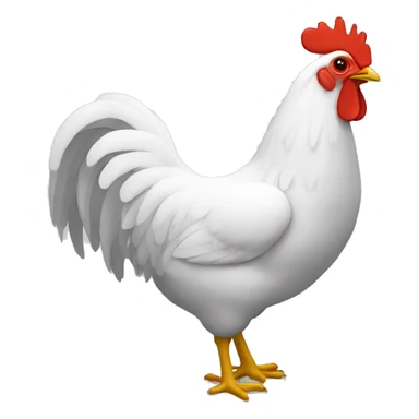 Un gallo con capa sticker