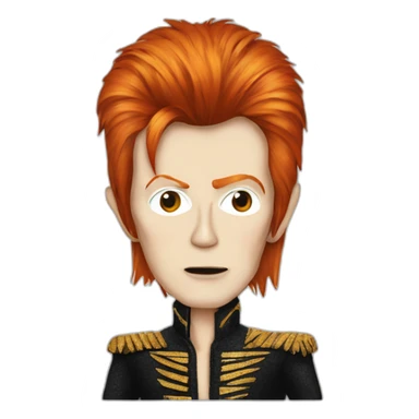 David Bowie as Ziggy Stardust sticker