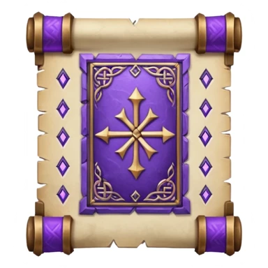 glitter purple Runic Manuscript sticker