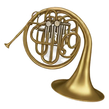 purple french horn sticker