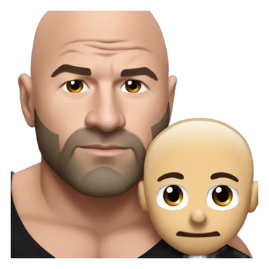 Dana white cuddling with Joe Rogan  sticker