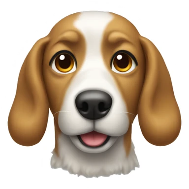 Dog wearing coat sticker