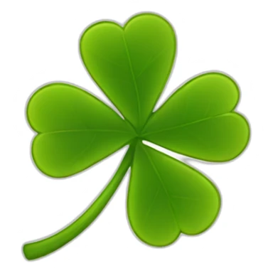 gold-outline-four-leaf-clover sticker