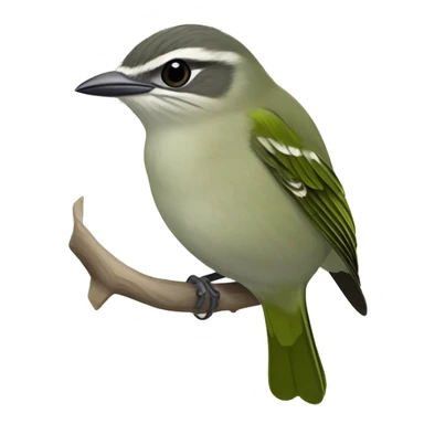 Black-whiskered Vireo  sticker