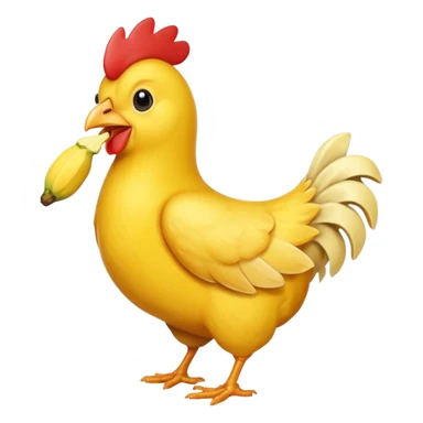 Chicken banana  sticker