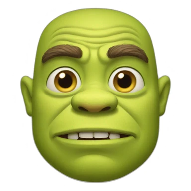 ugly shrek sticker
