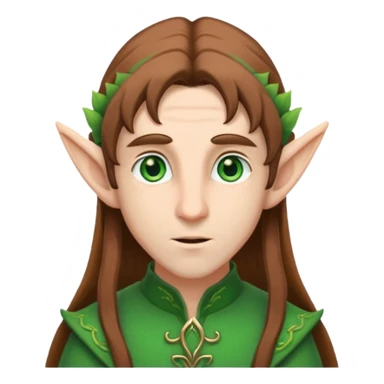 male elf with long ears sticker