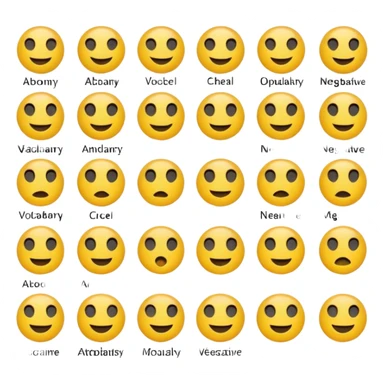“Provide 5 emojis for Antonyms / Opposite / Negative meaning in Excel vocabulary sheet.” sticker