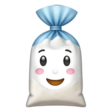 bag of sugar no face sticker