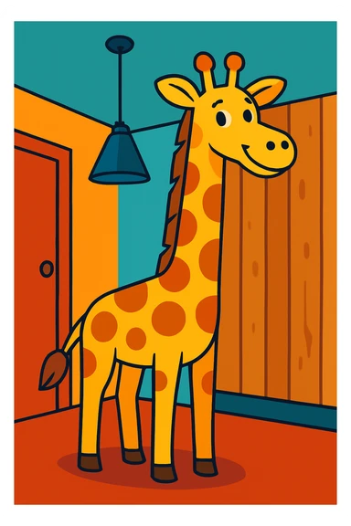 Giraffe sticker