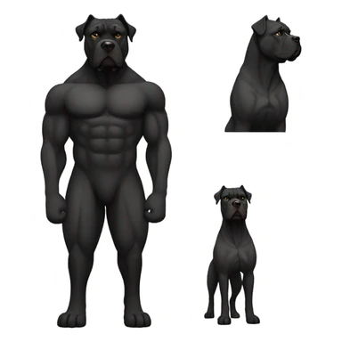 Black Cane corso  sticker