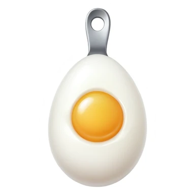 Spoon with egg head  sticker
