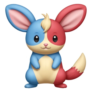 Teddiursa-Minccino-Plusle-Minun-fusion  sticker