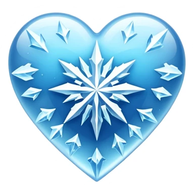 Corazón congelado sticker