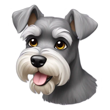 Miniature Schnauzer cute sticker