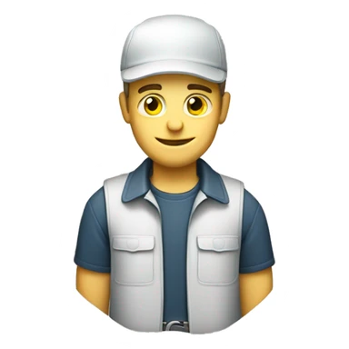 white male auto repairman with a repair wrench sticker