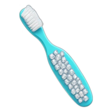 Toothbrush made of diamonds sticker
