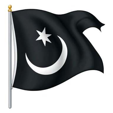 Shahada flag black sticker