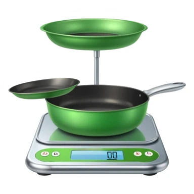 modern Scales with Green Pans, sticker