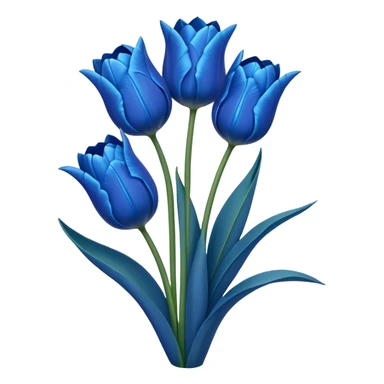 Blue tulips sticker