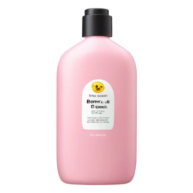 Aesthetic pink body wash pastel color sticker