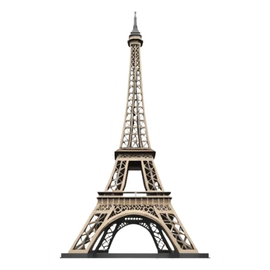 MENARA EIFFEL ICONIC BUILDING WITHOUT BACKGROUND sticker
