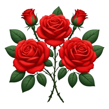 brasão com rosas condessa vermelha sticker