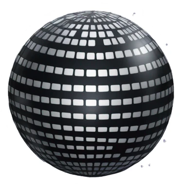 black disco ball sticker