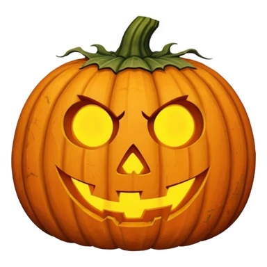 A Cursed, Weathered Halloween Pumpkin sticker