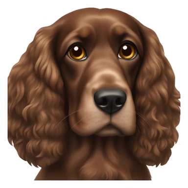 Brown, black, and ginger cocker spaniels  sticker
