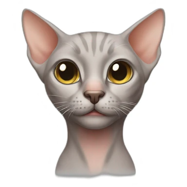 Hairless cat sticker