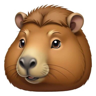 Capybara giving a side eye sticker