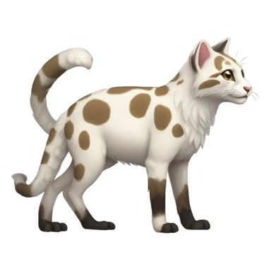 Modern Feral Rare Fantasy Vernid-Trico-species by LiLaiRa, random markings, full body sticker
