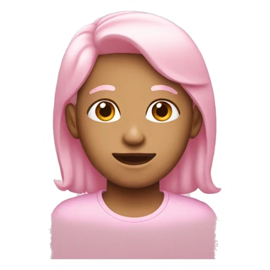 pastel pink smoji sticker