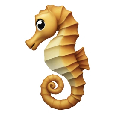 seahorse with airpods sticker