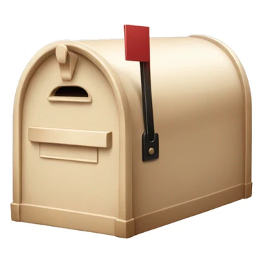 beige mailbox sticker