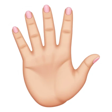 Hand with pinky only sticking up sticker