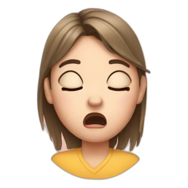 sneezing girl sticker