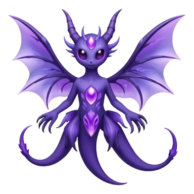 Ghastly-Lunala-Fakémon-hybrid-creature (full body)  sticker