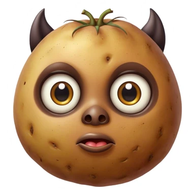 potato with bat sticker